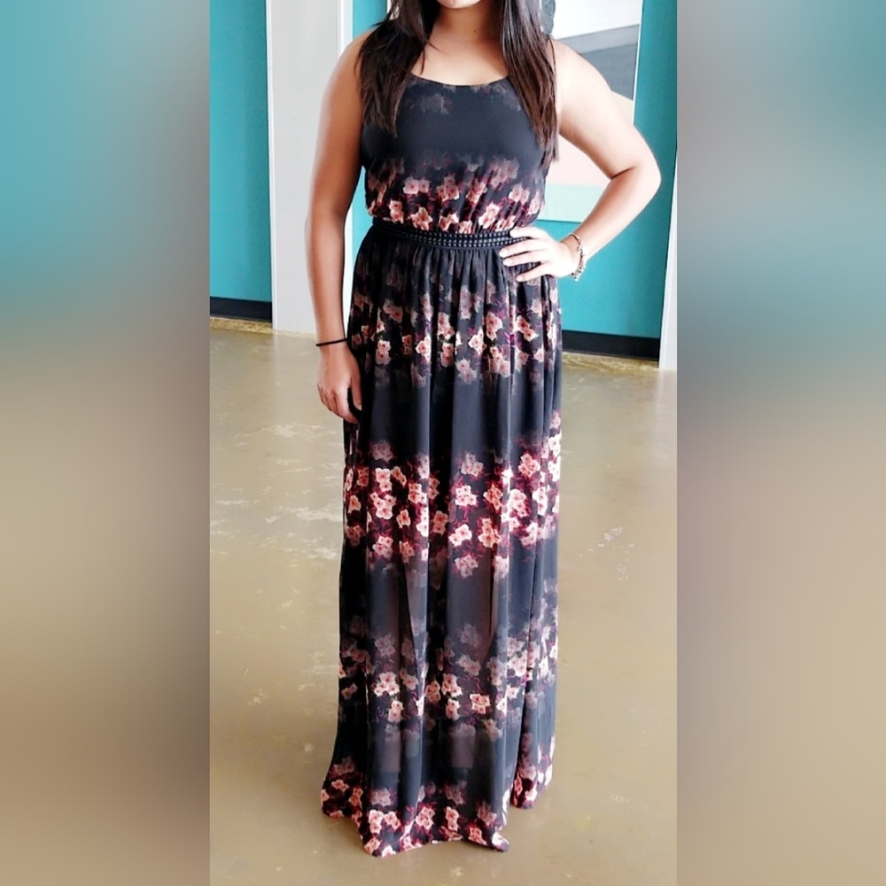 Jessica Simpson Long Black  Dress (M)